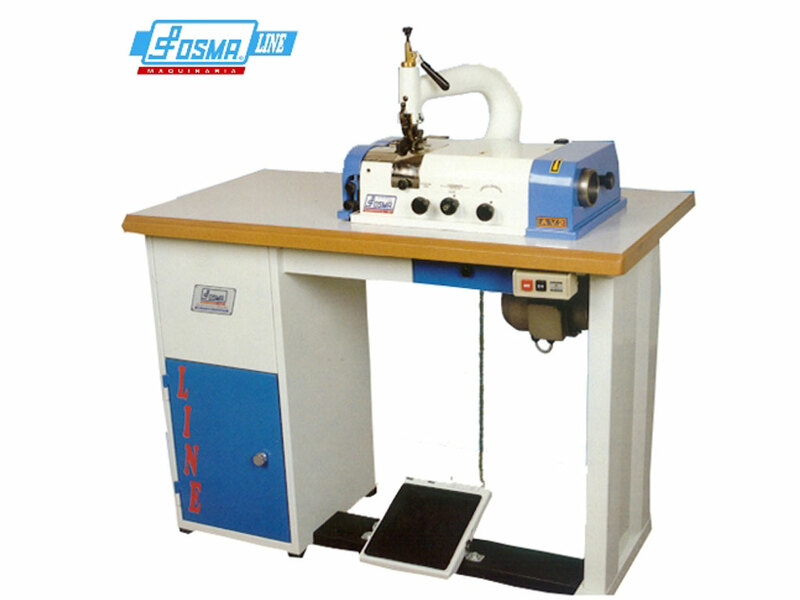 LINE AV2 + 102. Máquina de rebajar piel con embrague y mesa de aspiración.