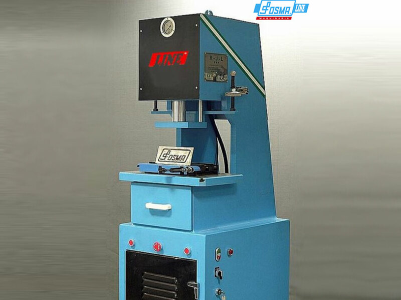 LINE 1503. Máquina de grabar, troquelar y timbrar diferentes tipos de materiales. Es posible efectuar grabado y troquelado al mismo tiempo