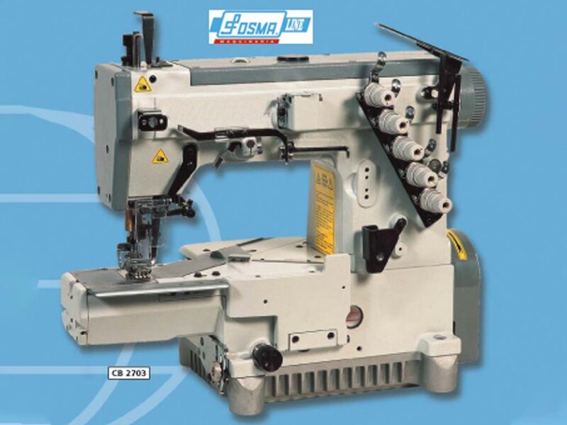 CB 2700
Máquina recubridora superior e inferior puntada de cadeneta de 2 ó 3 agujas