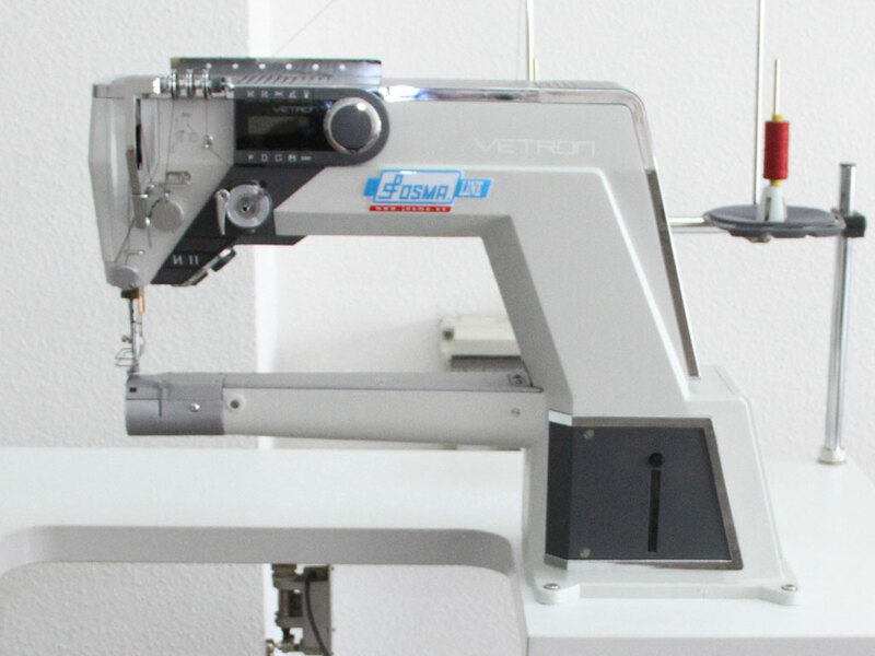 VETRON 5400
Máquina de coser de brazo cilíndrico. Triple arrastre. Canilla grande. Corta-hilos automático. Retroceso electrónico. Ajuste automático de la presión del prensatelas.