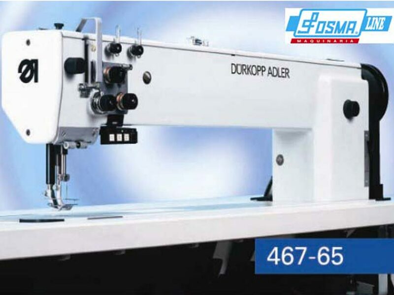 ADLER 467-65
Máquina de coser plana. Espacio libre bajo brazo de 650 mm