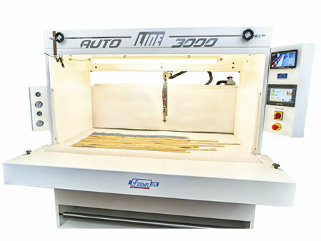 Line 3000 encolar.
Encoladora automática a spray. Superficie útil de trabajo: 3000 x 2000 mm